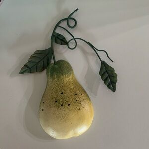 Kitchen Decor Rustic Pear Wall Plaque French Country, Country Decor, Fruit Decor